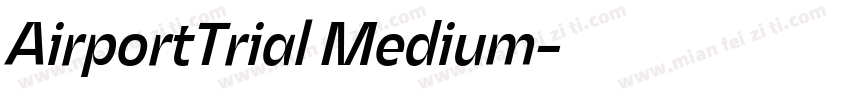 AirportTrial Medium字体转换